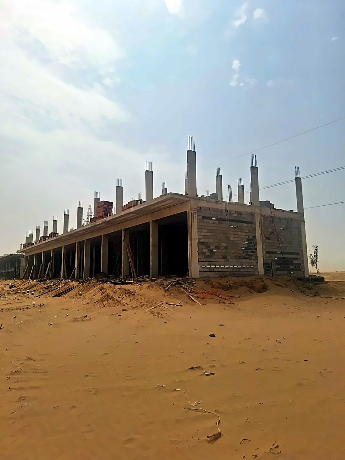 هيكل إنشائي لمجمع تجاري